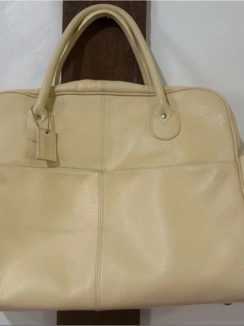 Latico cream yellow weekender Duffle